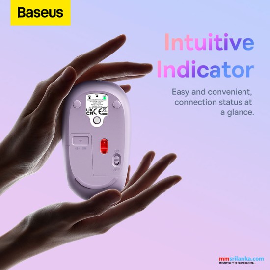  Baseus F01B Creator Tri-Mode Bluetooth & Wireless Mouse Nebula Purple (6M)